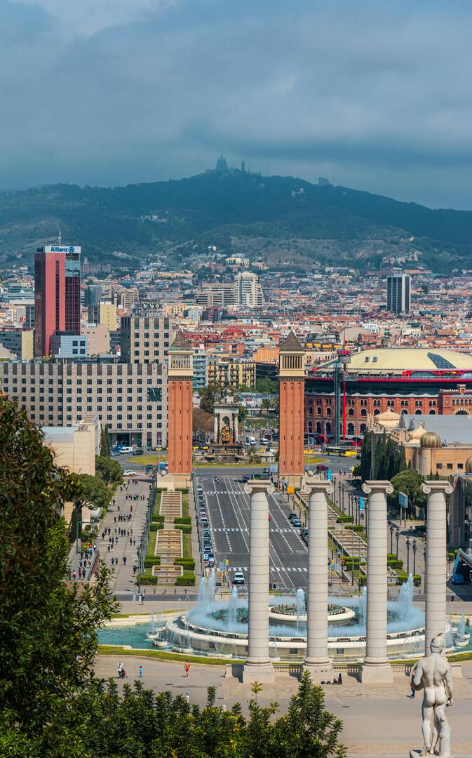 Montjuïc Barcelona cityscape
