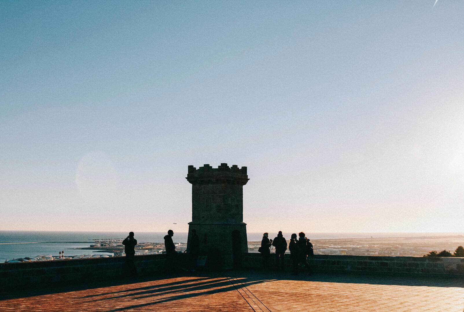 Montjuïc Castle overlooking Mediterranean Sea